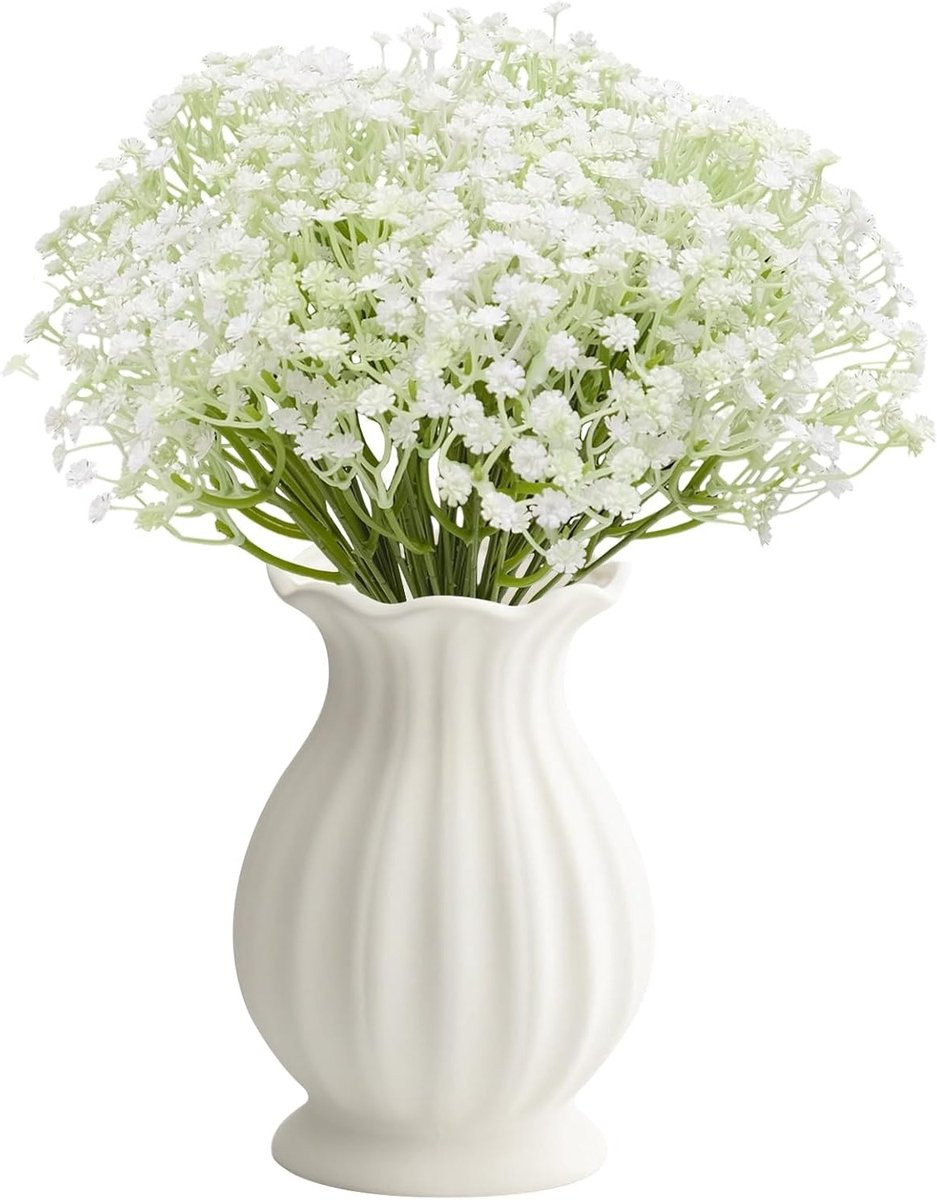 40 Stuks Kunstbloemen Gypsophila - Realistische Witte Bloemen voor Decoratie