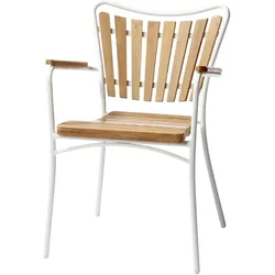 Gartenstuhl Ellen Weiß/Teak