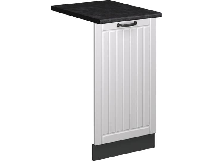 Geschirrspülblende Vicco Fame-Line Weiß Landhaus 45 cm , AP Anthrazit, Model 55241