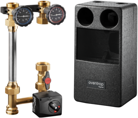 Oventrop Regumat Kessel-Anbindesystem 1357273 DN 25, Grundfos ALPHA 2 25-60, mit Pumpenkugelhahn