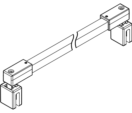 HSK Duschkabinenbau KG HSK Ersatzteile Stabilisationsbügel Glas - Glas komplett, Chrom, E100341-5-41 E100341-5-41
