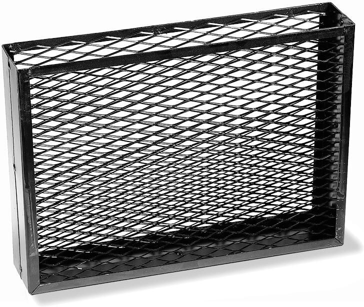 Drahtkorb NOUVEL, schwarz, B:40cm H:30cm T:8cm, Eisen, Aufbewahrungsboxen, Drahtkorb schwarz B/H/T: 40cm x 30cm x 8cm