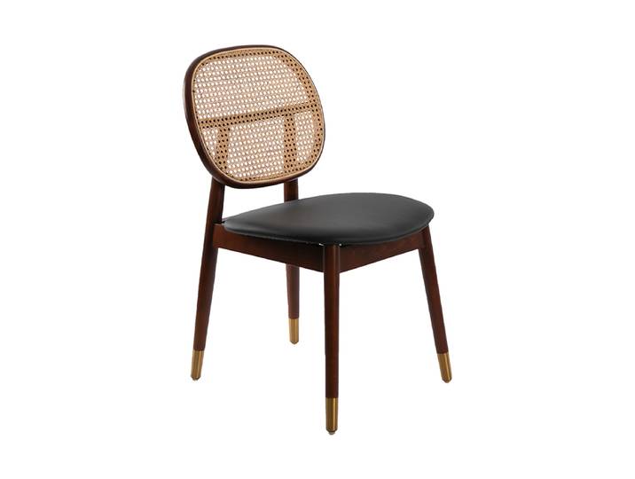 Design Stuhl „Moris“ Esche Nussbaum, Schwarz, Gold Angel Cerdá