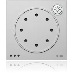 Ritto 1876020 Portier Türsprechmodul mit Lichttaste, silber