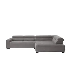Jette Home Ecksofa aus Cord Jette Flirt ¦ grau ¦ Maße (cm): B: 311 H: 84 T: 219.0