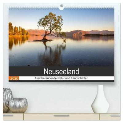 Neuseeland - Atemberaubende Natur und Landschaften (hochwertiger Premium Wandkalender 2026 DIN A2 quer), Kunstdruck in Hochglanz