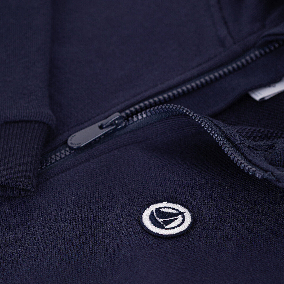 PETIT BATEAU Sweat zippé à capuche en molleton