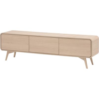 Lowboard HOME AFFAIRE "Torsby, moderner TV-Schrank, Kommode in Eiche Natur, TV-Unterschrank", beige (eiche natur), B:180cm H:53cm T:39cm, Sideboards, Lowboard, abgerundete Ecken, ausreichend Stauraum, vielseitig einsetzbar