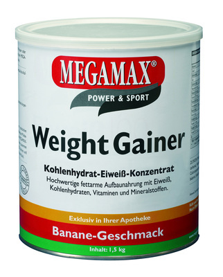 Megamax B.V. WEIGHT GAINER Megamax Banane Pulver 1500 g 07345989