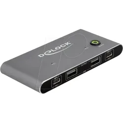 DELOCK 11486 - 2-Port KVM Switch, HDMI