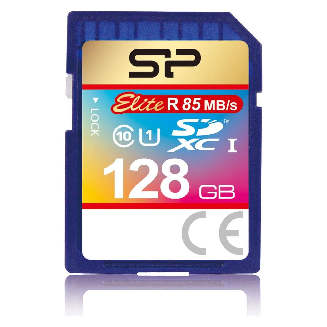 Silicon Power Elite UHS-I 128GB SDXC 85/10 MBs SP128GBSDHAU1V10 (128 GB, SDXC, UHS-I) (SP128GBSDXAU1V10)