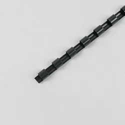 Plastikbinderücken A4, rund 6 mm | schwarz, PVC