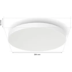 Philips Hue 8720169277618 LED Deckenleuchte Datura S Round | 48W integrierte LED-Quelle | 2000-6500+RGBK