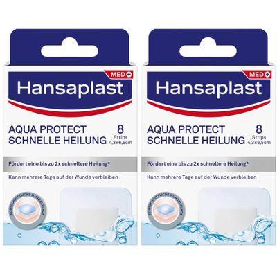 Hansaplast Aqua Protect Pflaster schnelle Heilung 2x 2x8 St
