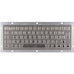 Joy-it IPC Keyboard 01A IP65 NEMA 4X Kabelgebunden Tastatur Deutsch, QWERTZ Silber Staubgeschützt, IP65, Spritzwassergeschützt, Vandalismus-Schutz IPC-Tastatur-01A