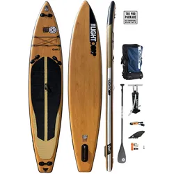 LIGHT MFT SERIES TOURER XL 14,0x32 SUP 2025 wood inkl. 3-PC CARBON ENDURANCE RACE Paddel