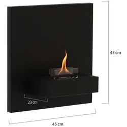 Tenderflame Square 90 Wandkamin 45×45x23 cm