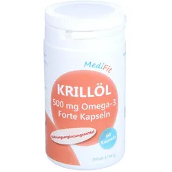 Krillöl 500 mg Omega-3 Forte Kapseln MediFit