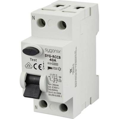 Sygonix SY-6438016 SYG-RCCB 1P+N/A40/10kA/30mA Fehlerstrom-Schutzschalter A 2polig 40 A 0.03 A 230 V/AC