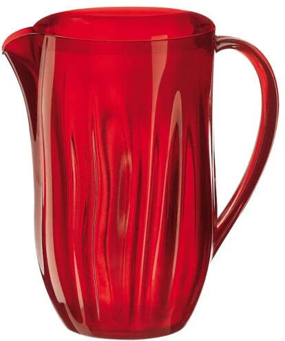 Guzzini Caraffa con Coperchio 170 cl Rosso Aqua