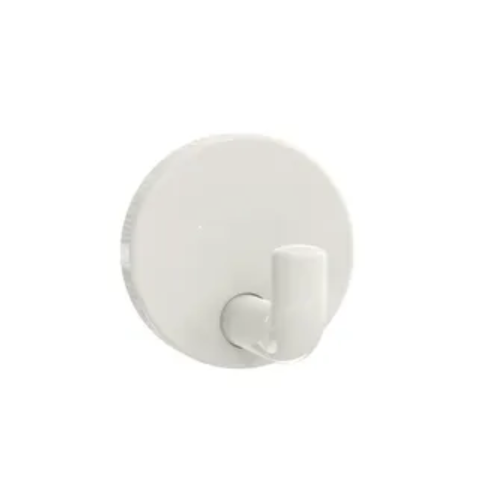 HEWI Serie 477 Haken 4779001099  Einzelhaken, 46 mm, barrierefrei,  diebstahlgeschützt, Weiß
