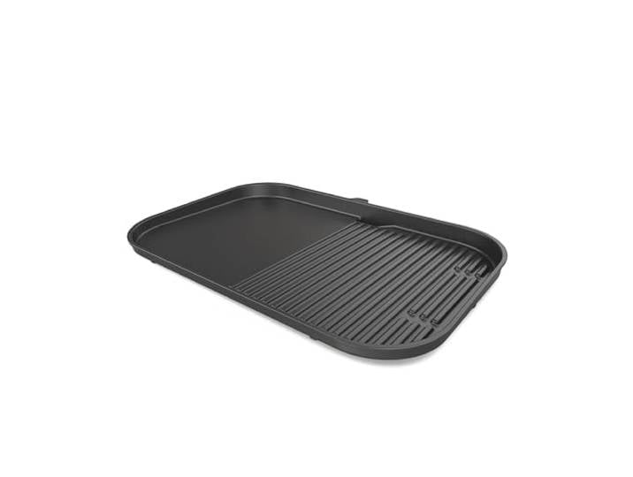 Ninja Woodfire barbecue XL et plancha\, combo antiadhésif\, Noir Grille à rainures\, accessoires officiels\, compatibles avec les barbecues électrique d'extérieur OG850 / OG901 - XSKOGXLGGCMEU