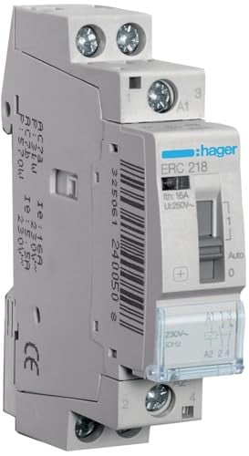 Hager ERC218 installatierelais 16 A, 1S + 1Ö, 230V