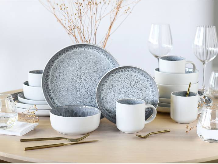 Service combiné 31 x 34 x 38cm Gris/Gris minéral