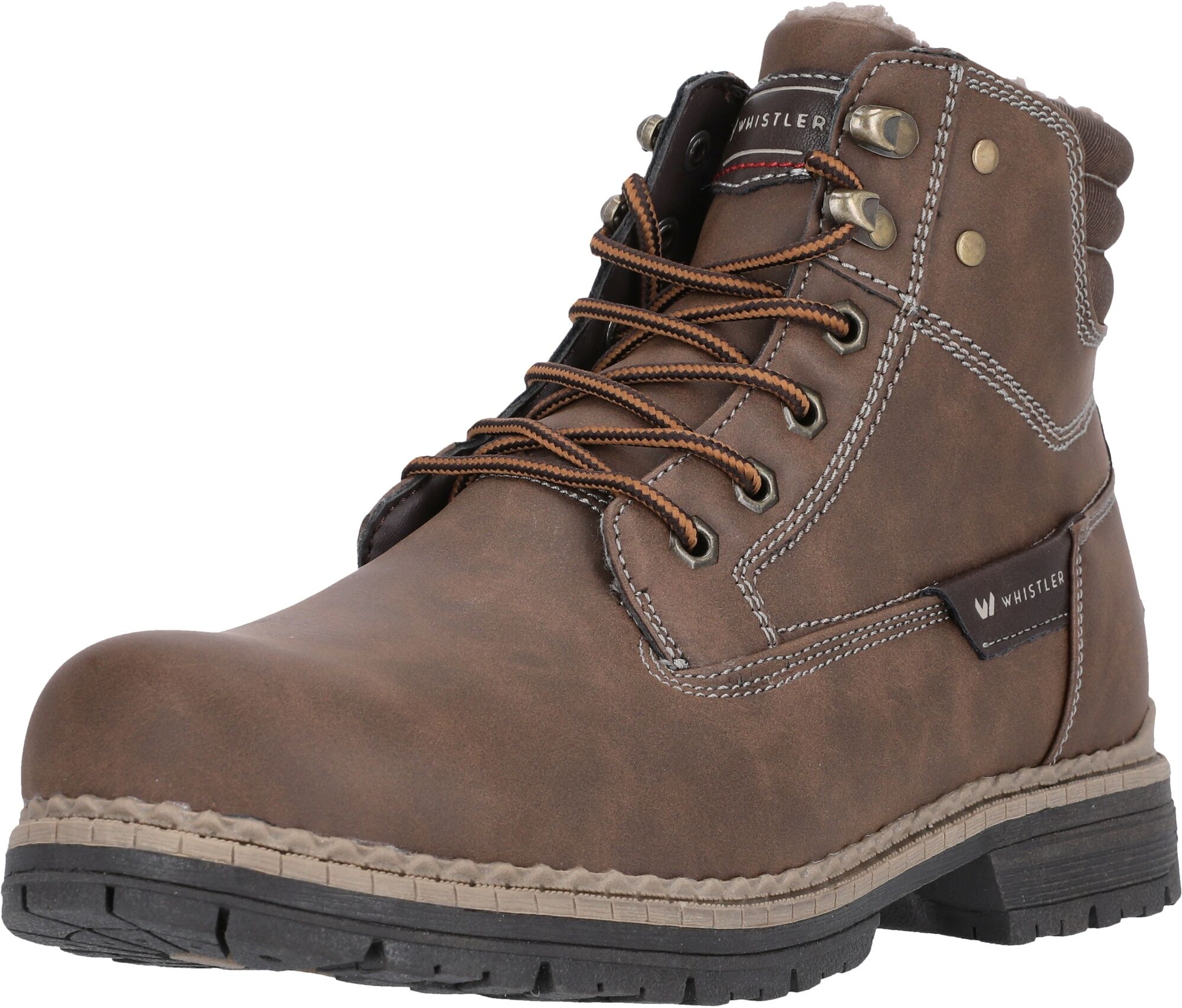 Stiefel WHISTLER "Rego", Herren, Gr. 46, Lederimitat, braun, Schuhe Stiefel, in tollem Design
