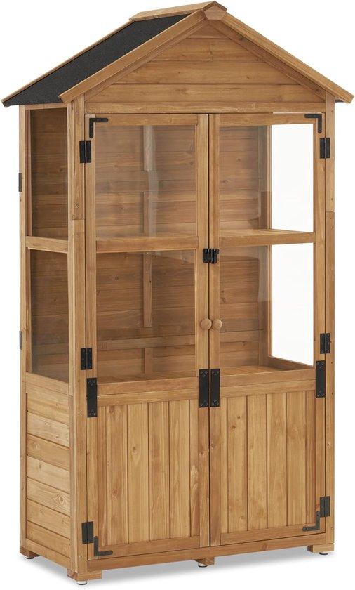 Gartenhaus - 2-in-1 mit transparenten Acrylpaneelen - Holz