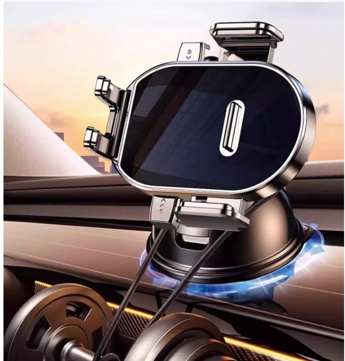INF Saugnapf-Auto-Handyhalter — ABS-Saugnapfhalter für Armaturenbrett und Windschutzscheibe, Sichere freihändige Navigation
