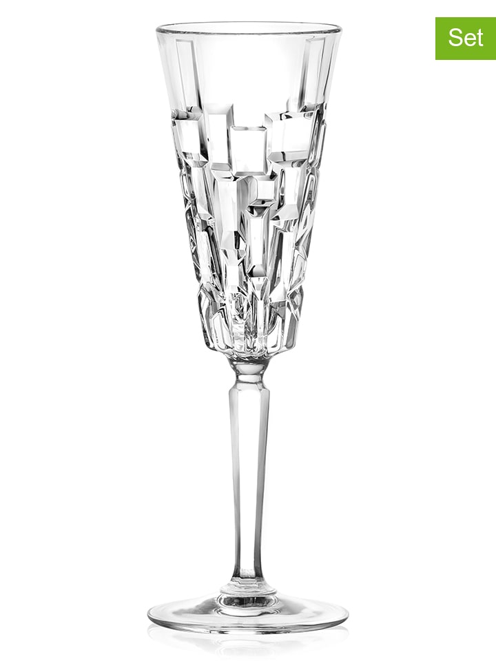 RCR cristalleria 6er-Set: Champagnerflöten "Etna" - 190 ml - onesize