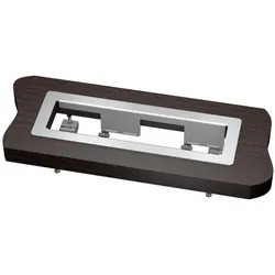 Kindermann CablePort frame 4-fach - Alu eloxiert, Zubehör Netzwerk