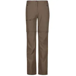 CMP Campagnolo, Damen, Outdoorhose, Damen Stretch-Hosentaschen Wanderhose mit Reissverschluss (3XL), Braun
