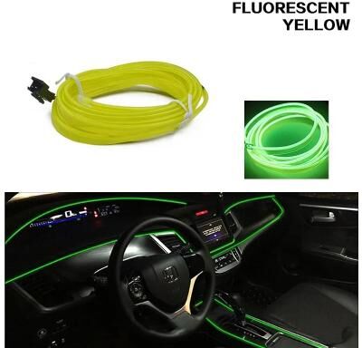 Uplift Essentials Automotive Ambient Interior Glow Strips fluorescent Green 120 In usb Plug
