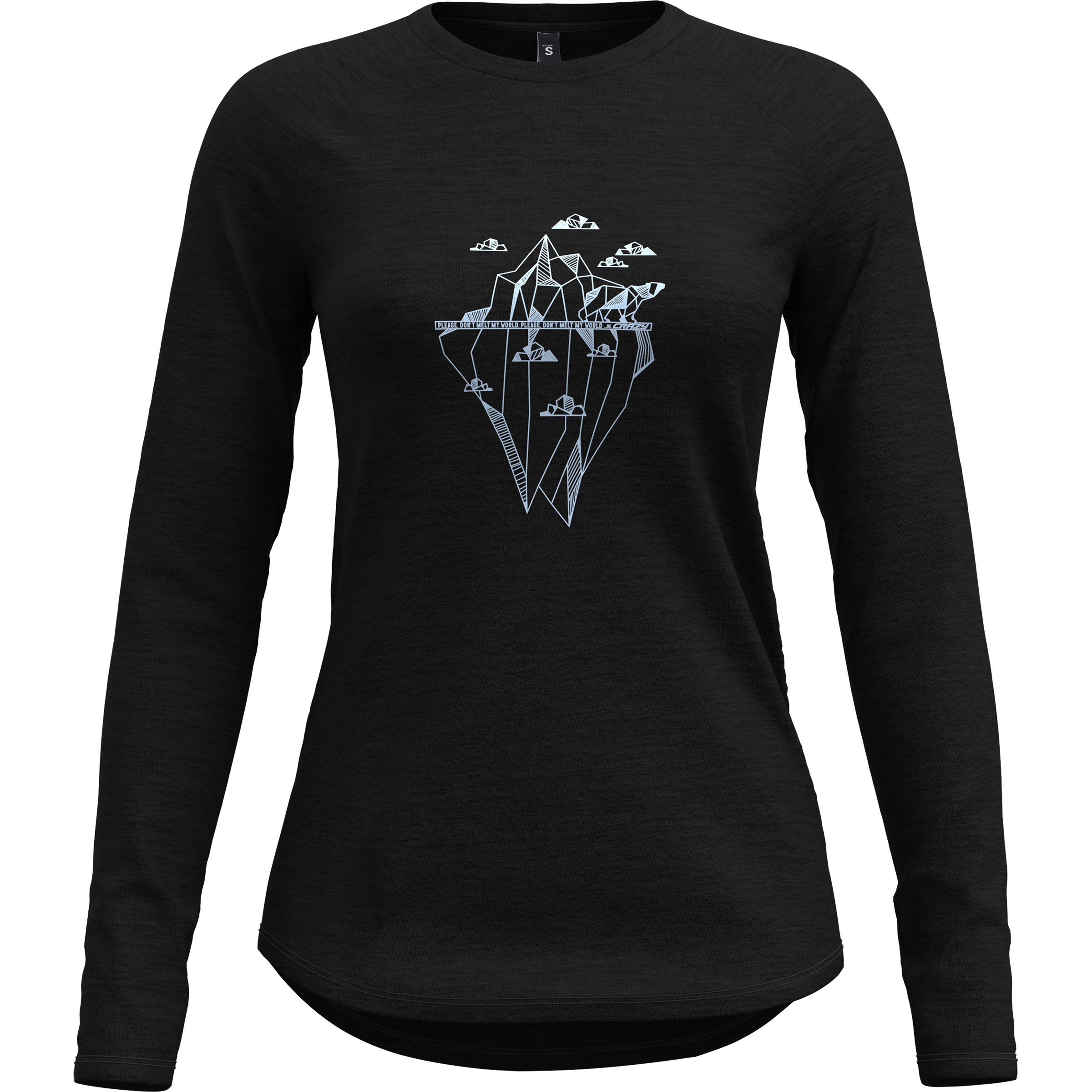 Crazy After Damen Longsleeves schwarz Größe L Lifestyle Hautfreundlich