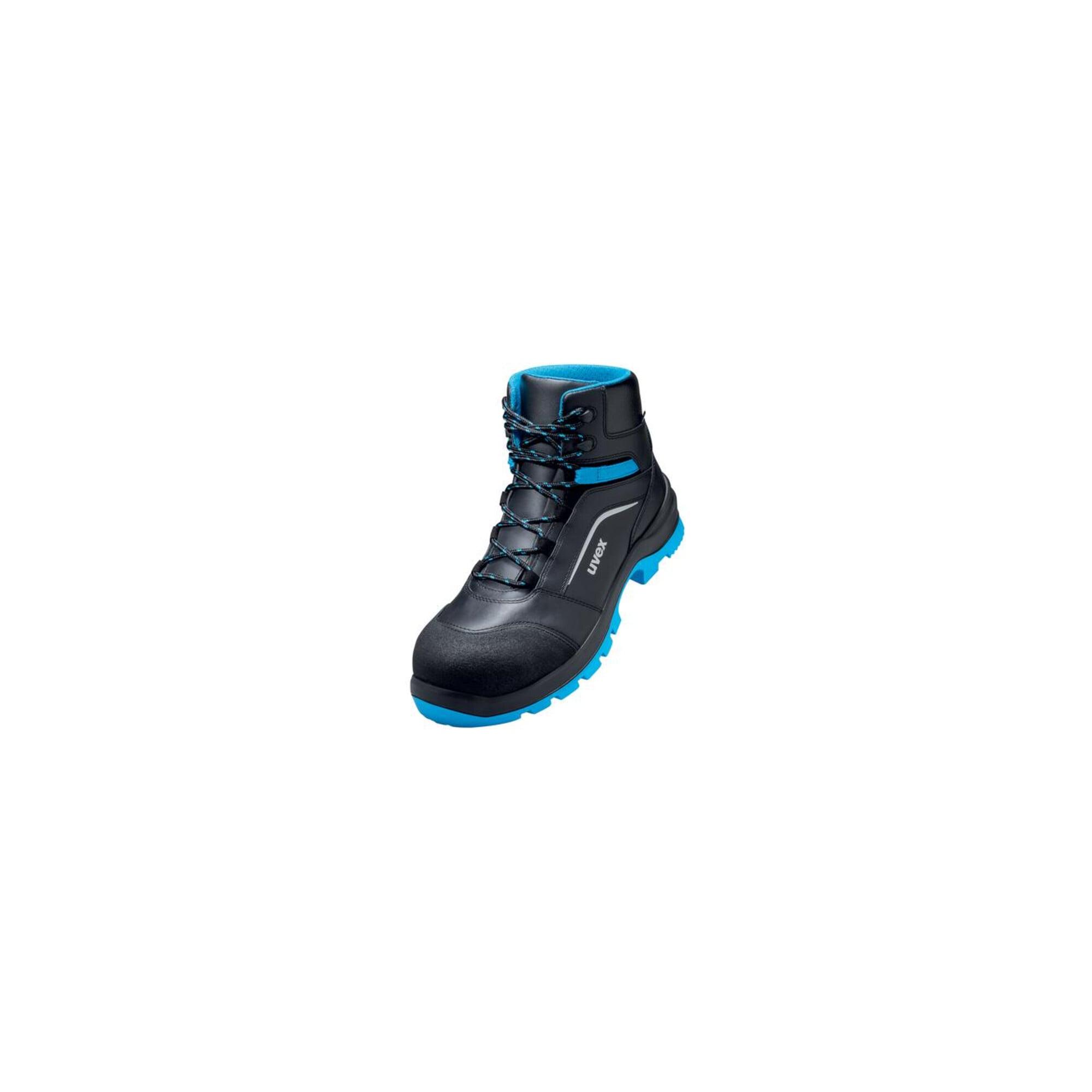 uvex Sicherheitsstiefel S3 SRC uvex 2 xenova® aus Leder, uvex xenova® Kunststoffkappe, Weite 11, Größe 40 (9556240)