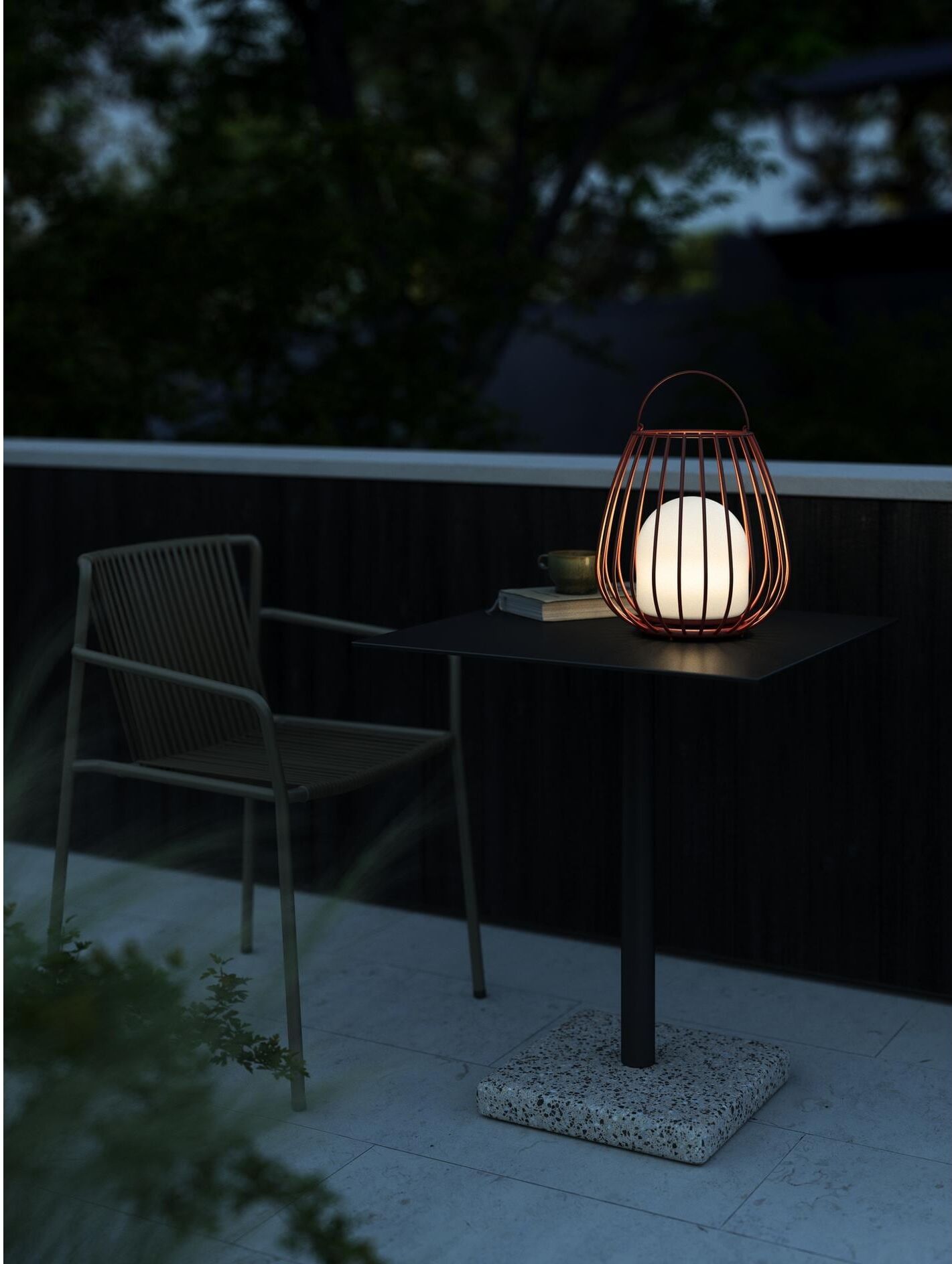 LED Laterne NORDLUX, rot, Ø:28cm, Leuchten, LED Laterne rot Ø 28cm