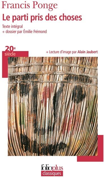 Francis Ponge - Le parti pris des choses - Preis vom 30.09.2026 22:30:23 h