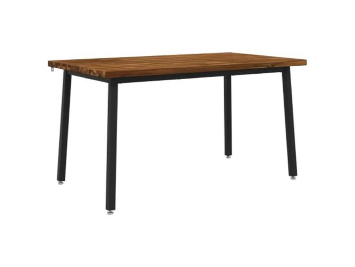LKJephalotrope Esstisch Massivholz Akazie 140x80x75 cm Rechteckig Stabiler Küchentisch aus Echtholz mit Stahlgestell für Esszimmer und Wohnzimmer. Robust und stilvoll für jeden Raum.