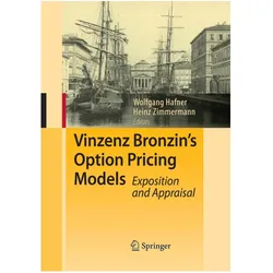 Vinzenz Bronzin's Option Pricing Models, Fachbücher von Wolfgang Hafner, Heinz Zimmermann