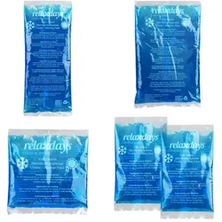 Relaxdays 10x Kühlpads Set, 5er Pack Blau