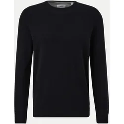 Strickpullover mit Logo-Stickerei Schwarz M