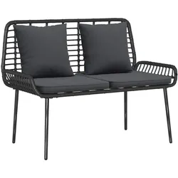 vidaXL, Gartenlounge, Damisetta (2 x Stühle + 1 x Bank)