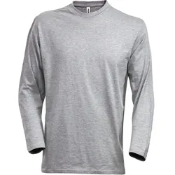 Langarmshirt "1914 HSJ" - S - grau-melange