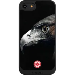 Nivocase Handyhülle für Apple iPhone 7 Hülle NIVOpure Case Schwarz Europameisterschaft Eintracht Frankfurt (Apple iPhone 7), Smartphone Hülle, Schwarz
