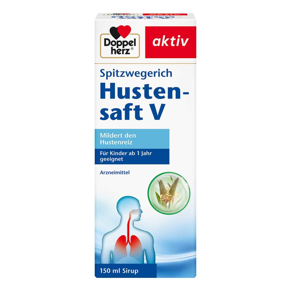 Queisser Pharma GmbH & Co. KG Doppelherz aktiv Spitzwegerich Hustensaft V 07090733