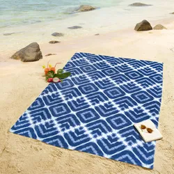 Dyckhoff Partnerstrandtuch Liegetuch 'Batik' 140 x 195 cm Navy