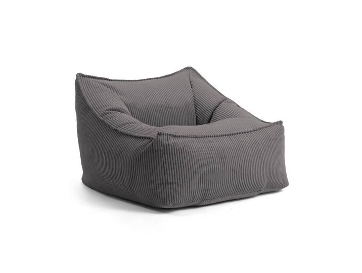 Mokebo Sitzsack Cord Snug, Anthrazit, 80x60x83 cm, Wohnzimmer, Sessel, Sitzsäcke, XXL Sitzsäcke