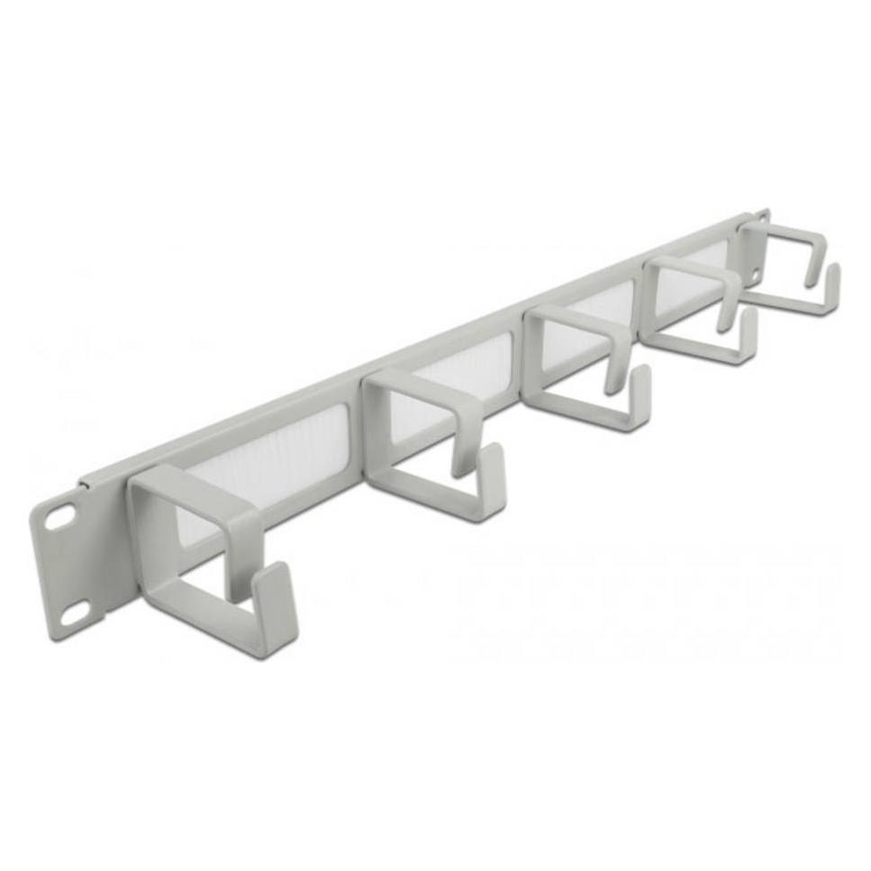 Delock Cable Management Brush Strip with 5 hooks (66544)